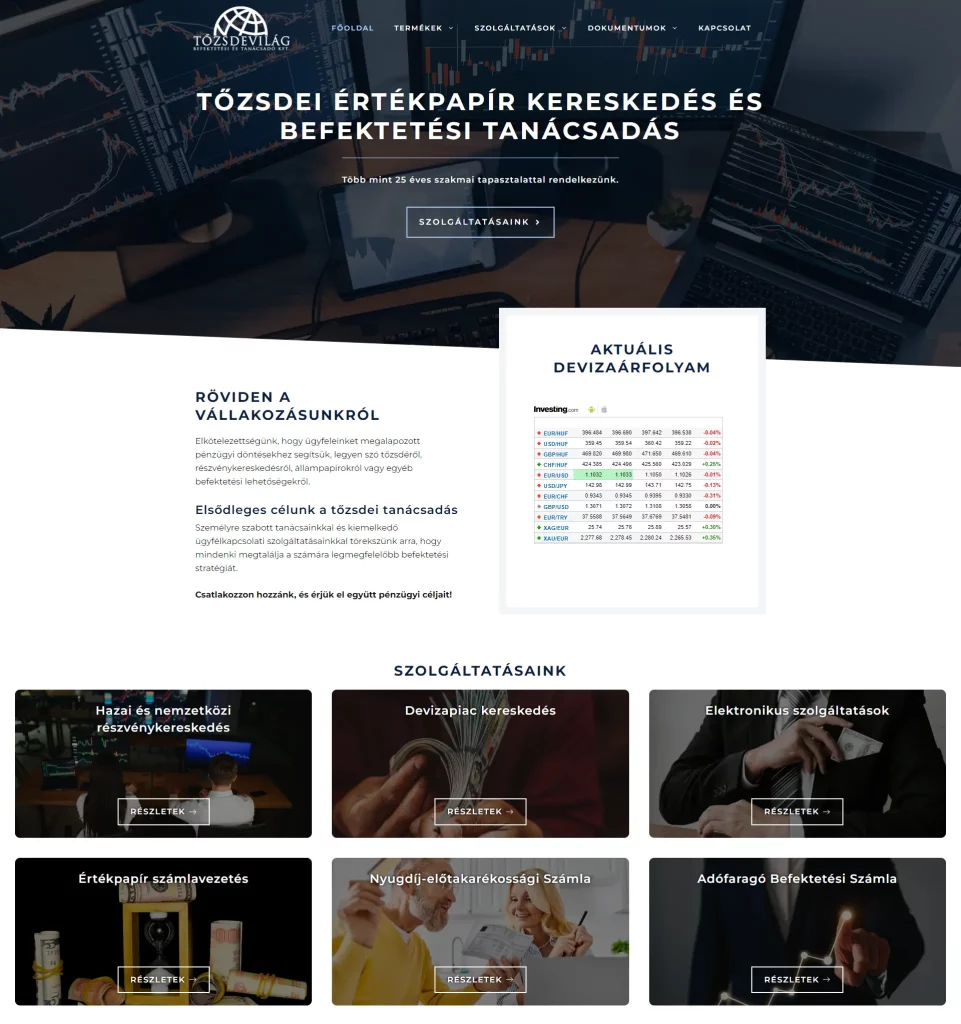 Elegantes Webdesign